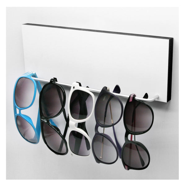 Brillenhalter im modernen Design - Forme Farben Holzoptik - Coole Wand –  clausminuspeter