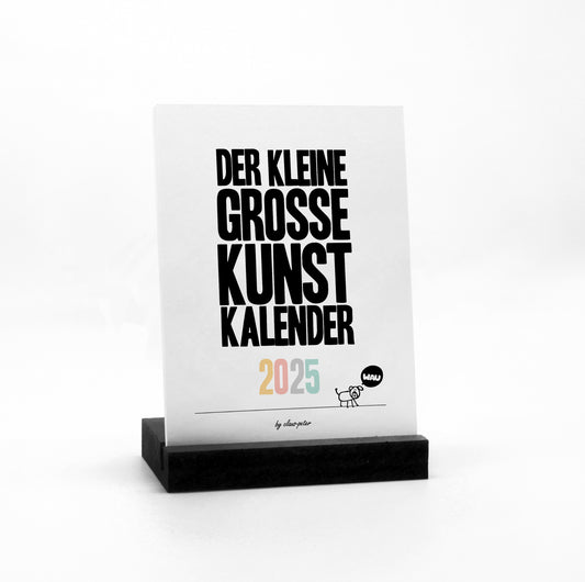 Kinder Malkalender 2025 - Der Kleine Große Kunst Kalender zum Ausmalen - Blanko Tischkalender mit 12 Blätter - Tolles Geschenk von Kindern