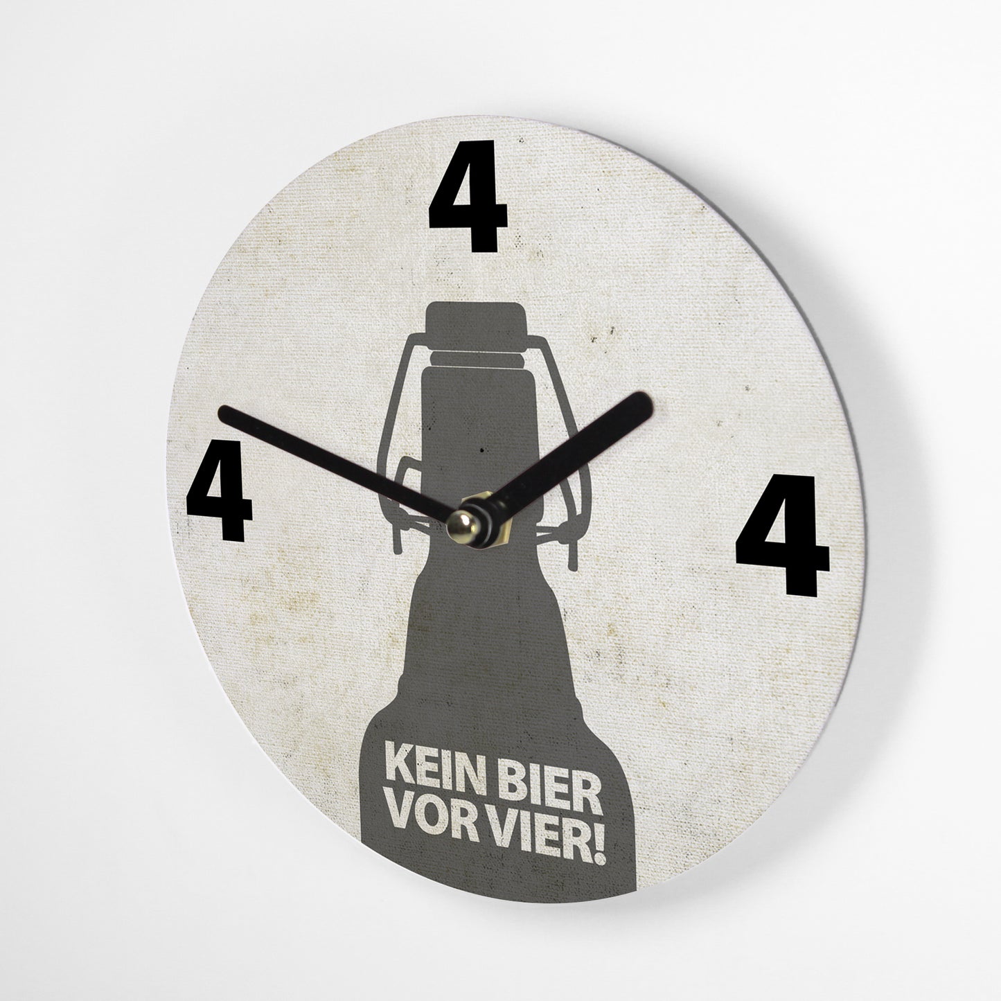 Mini Wanduhr – Kein Bier vor Vier - 15cm