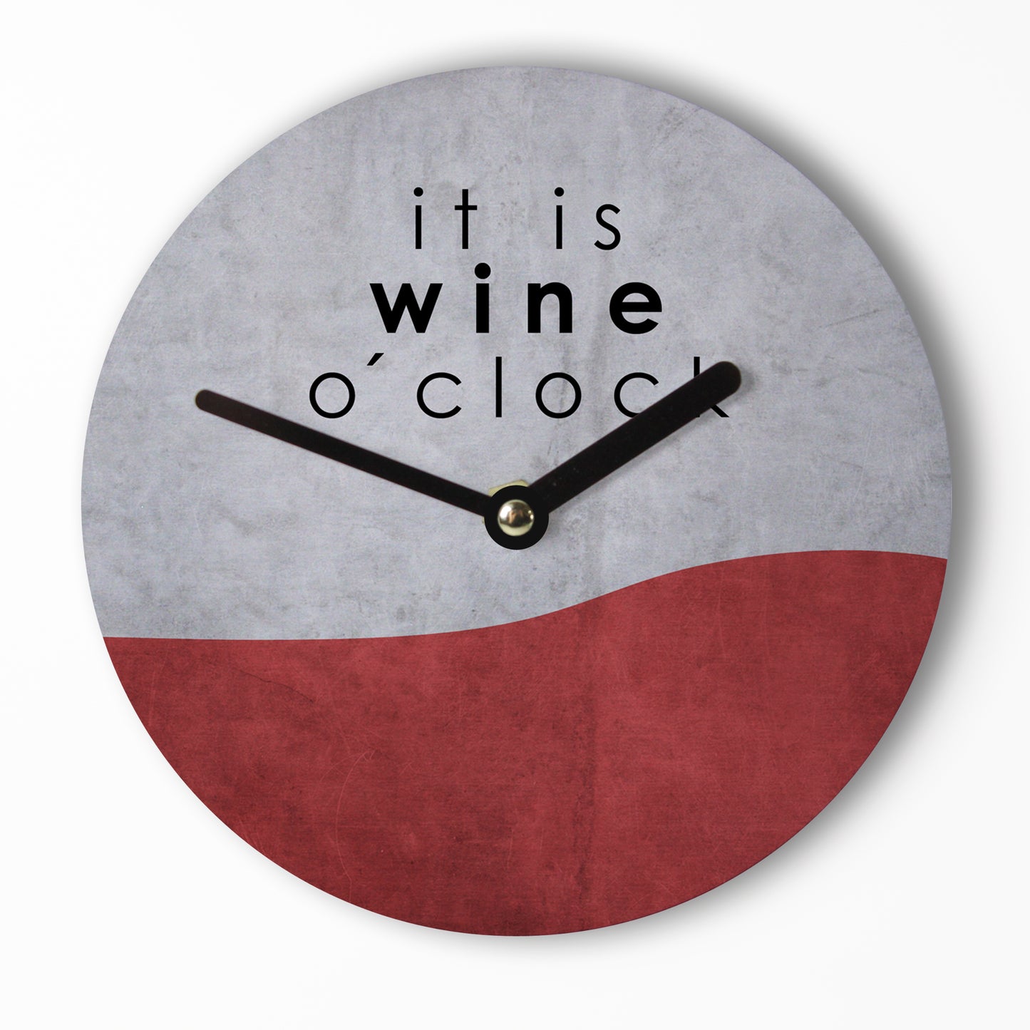 Mini Wanduhr – Wine o´Clock – 15cm