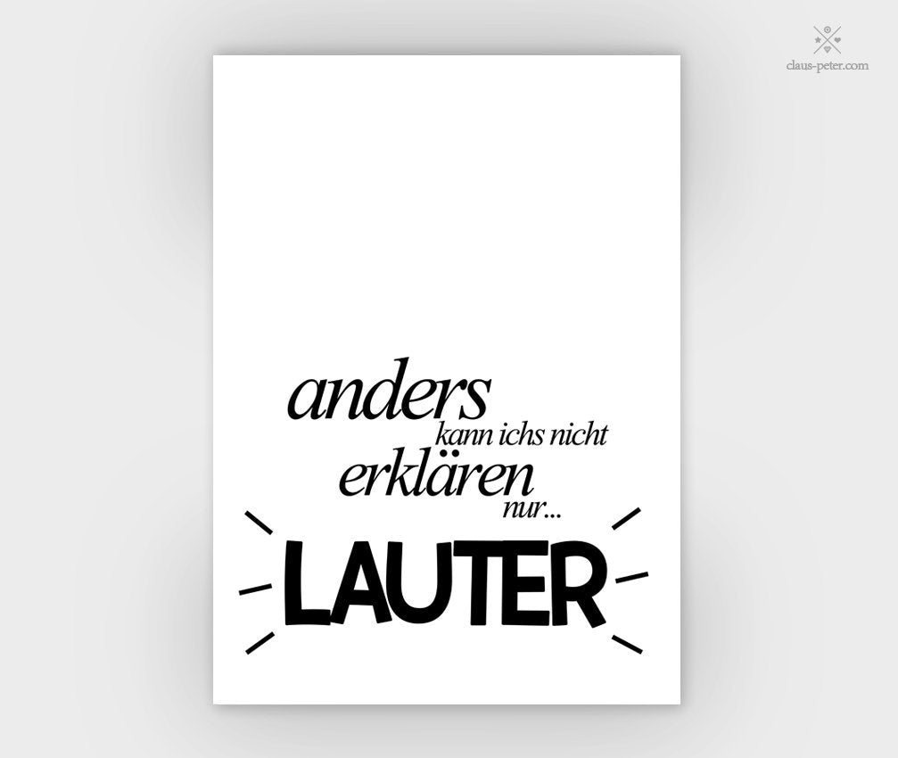 Print - Typo - Spruch - Erklären