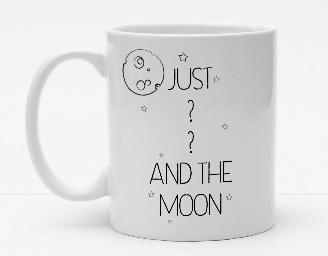 Personalisierbare Tasse mit Namen - Just the Moon - 325ml - Handmade