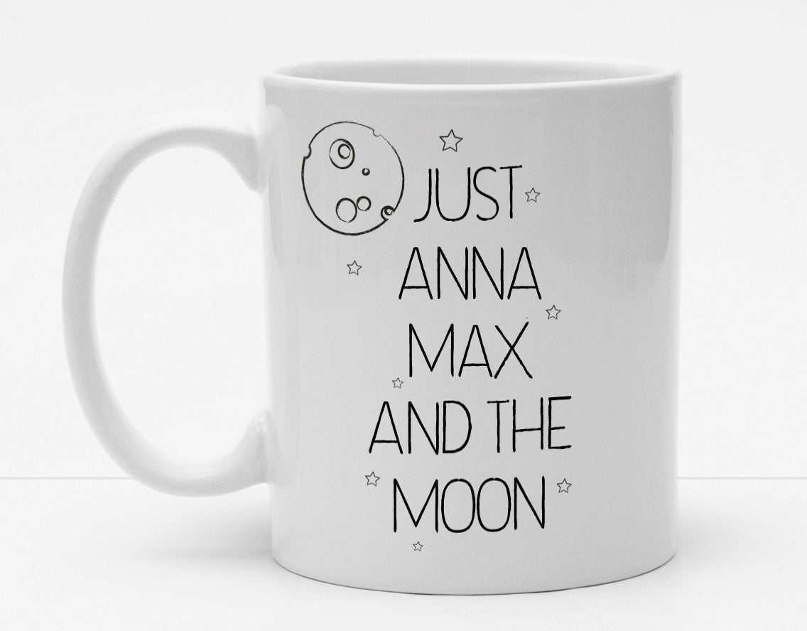 Personalisierbare Tasse mit Namen - Just the Moon - 325ml - Handmade