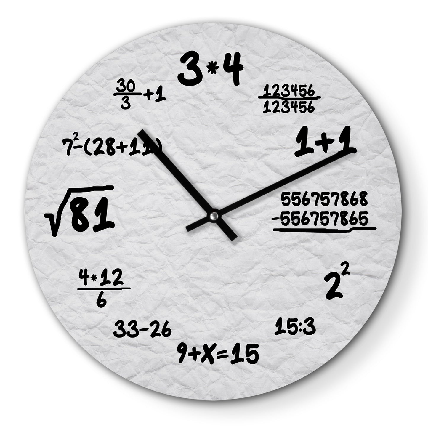 Wanduhr – Mathe Nerd - 30cm