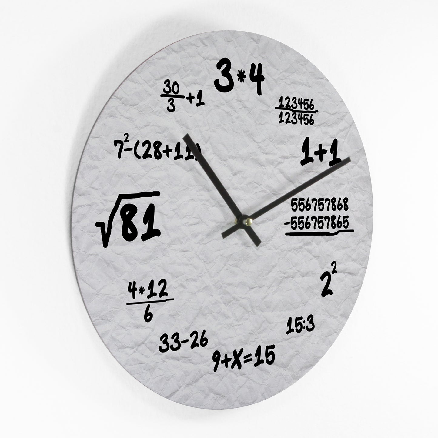 Wanduhr – Mathe Nerd - 30cm